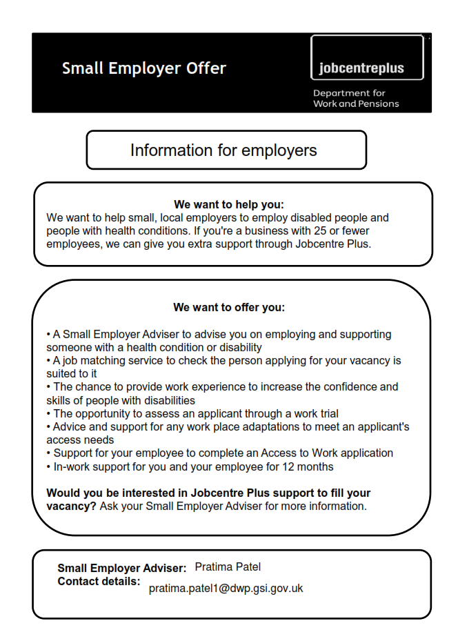 small employer information offer