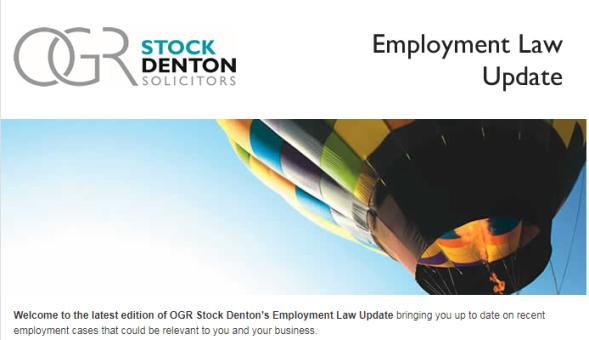 OGR StockDenton - Employment Law Update